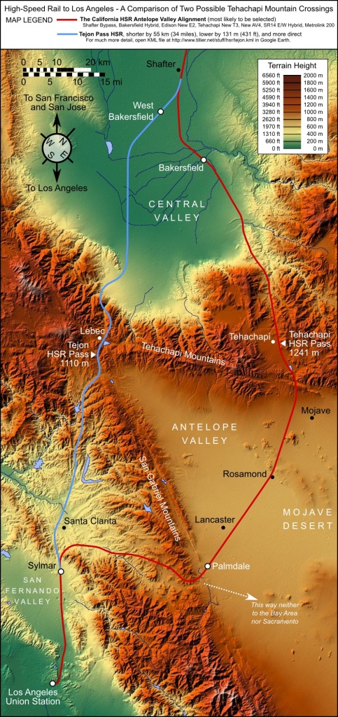 California High Speed Rail Blog » The Truth About Tejon - California Rail Pass Map