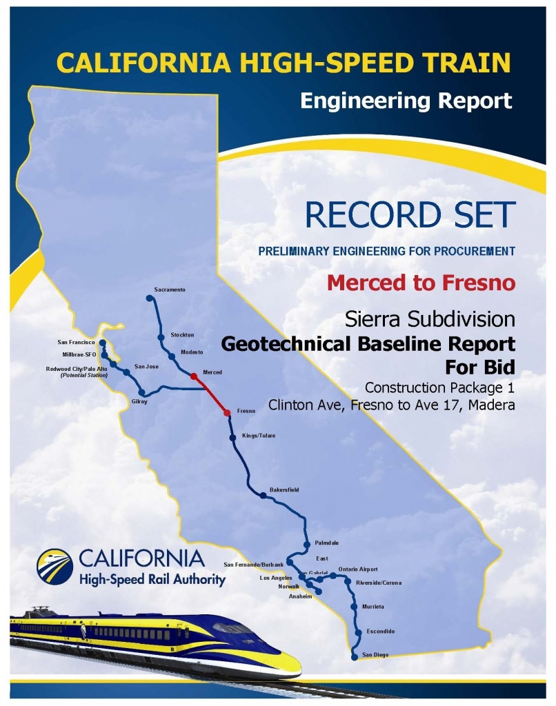 California High Speed Rail Map San Jose – Map Of Usa District - California Bullet Train Map