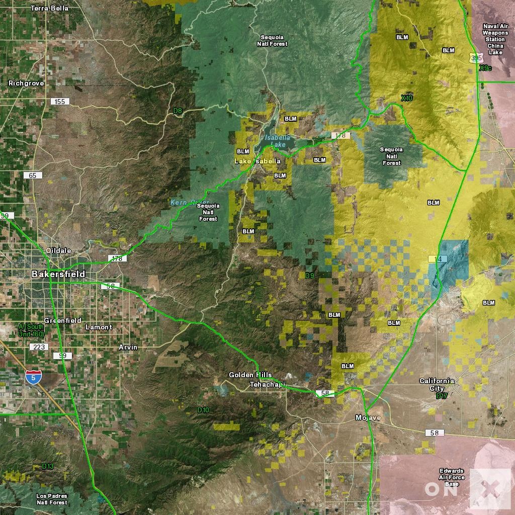 California Hunt Zone D9 Deer - California Deer Hunting Map