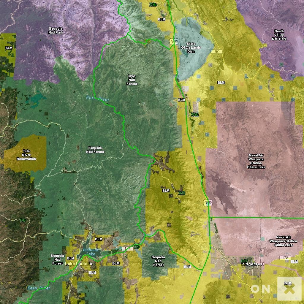 California Hunt Zone X10 Deer - California Lead Free Hunting Map