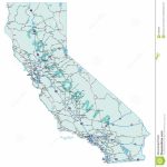 California Interstate Highway Map Stock Vector   Illustration Of   California Highway Map Free