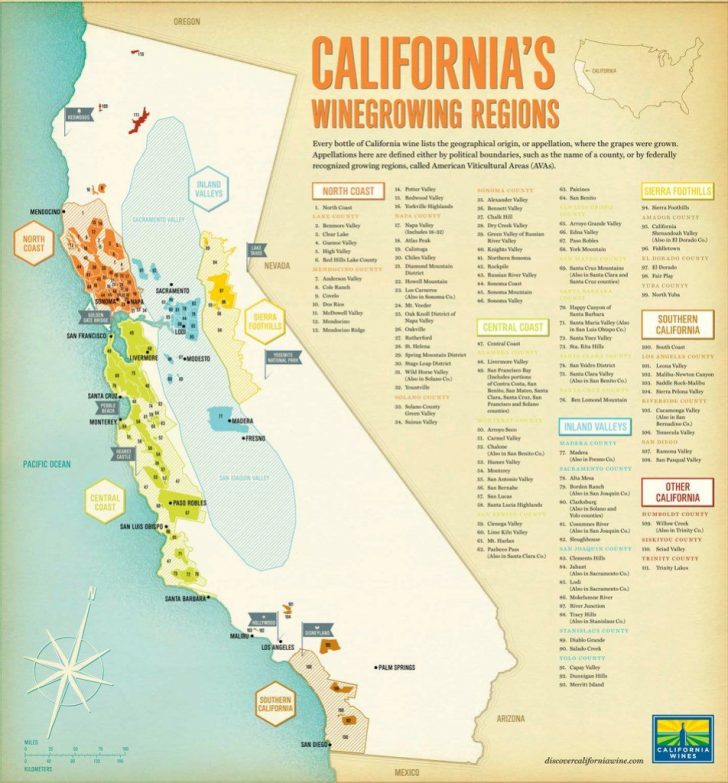 California Ava Map