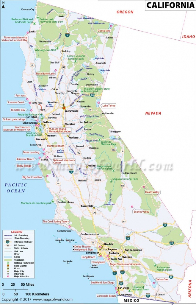 California Map | Map Of Ca, Us | Information And Facts Of California - Show Me A Map Of California