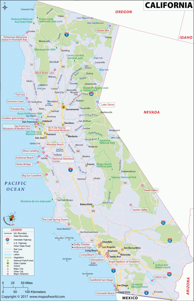 California Map | Map Of Ca, Us | Information And Facts Of California - West Palm Beach California Map