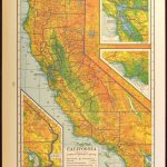 California Map Of California Topographic Map Wall Art Decor | Etsy   California Map Wall Art