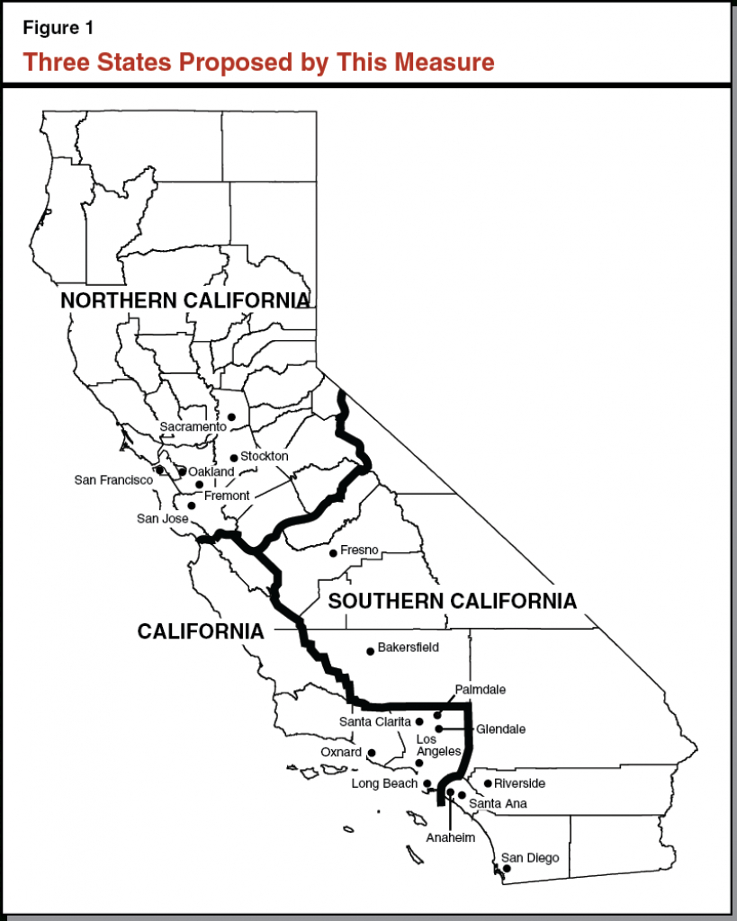 California Maps Show What It Could Look Like If Split Into 3 States - Three State California Map