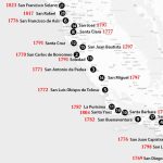 California Missions Map: Where To Find Them   California Missions Map For Kids