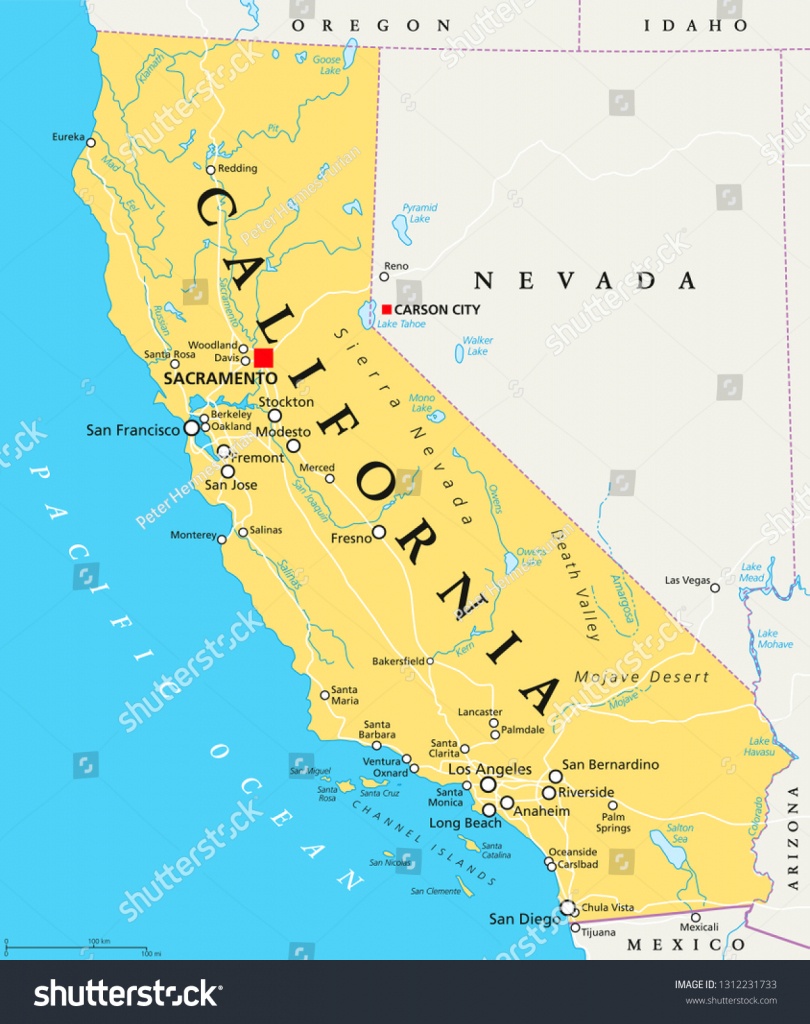 California Political Map Capital Sacramento Important Image - Carson California Map