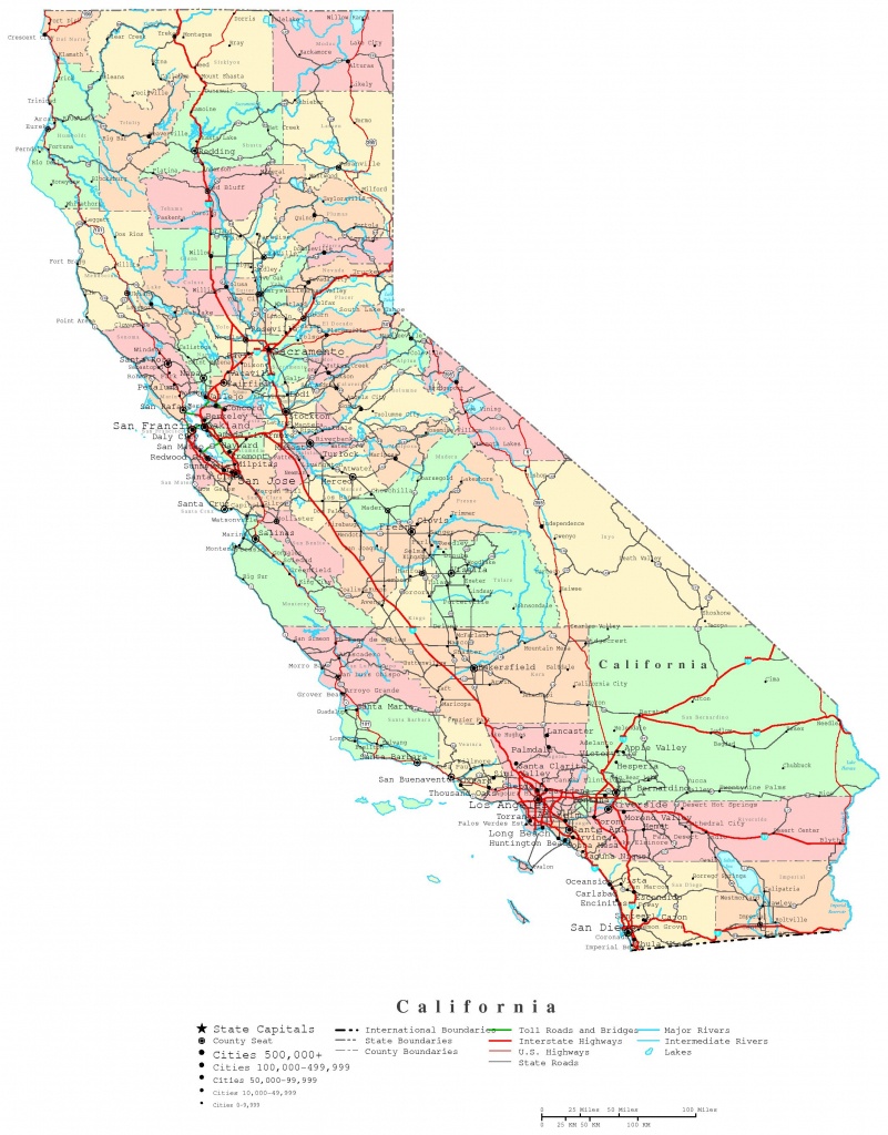 California Printable Map - California Outline Map Printable