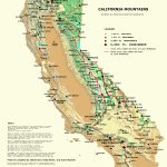 California Prominence Map   California Desert Map