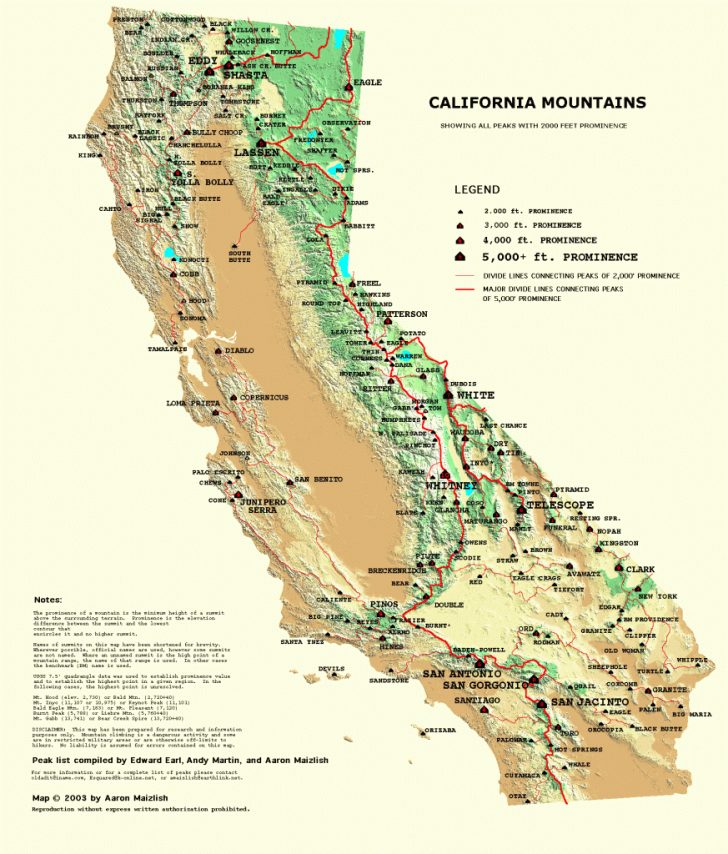 California Desert Map