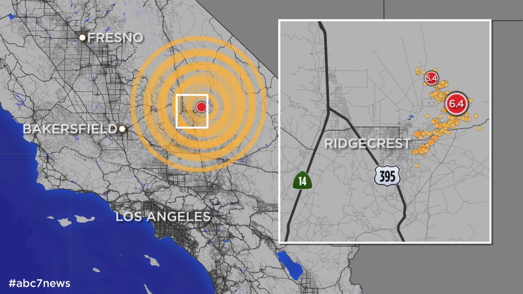 California Quake: Map Shows More Than 245 Aftershocks Since 6.4 - Bears In California Map