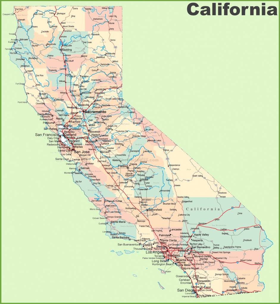 California Road Map - California Atlas Map