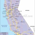 California Road Map, California Highway Map In California West Coast   Detailed Map Of California West Coast