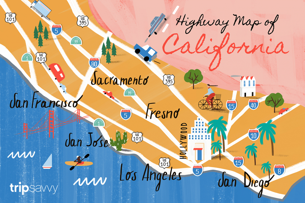 California Road Map - Highways And Major Routes - California Delta Map