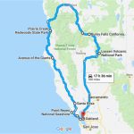 California Road Trip Trip Planner Map The Perfect Northern   California Road Trip Trip Planner Map