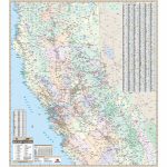California State North Wall Map   The Map Shop   California Wall Map