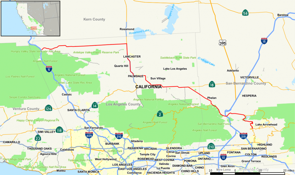California State Route 138 - Wikipedia - Chino California Map