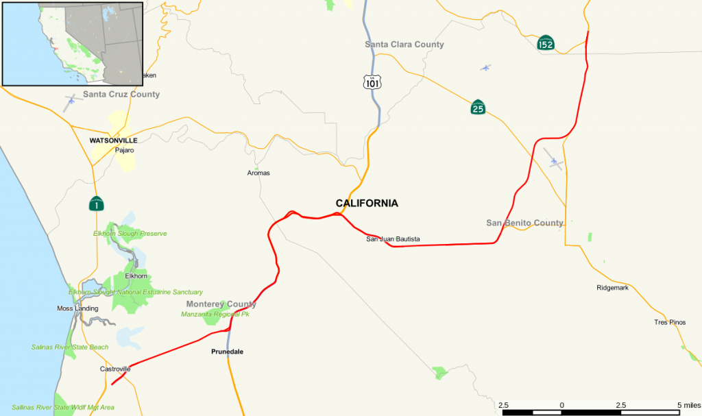 California State Route 156 - Wikipedia - Where Is Hollister California At On A Map