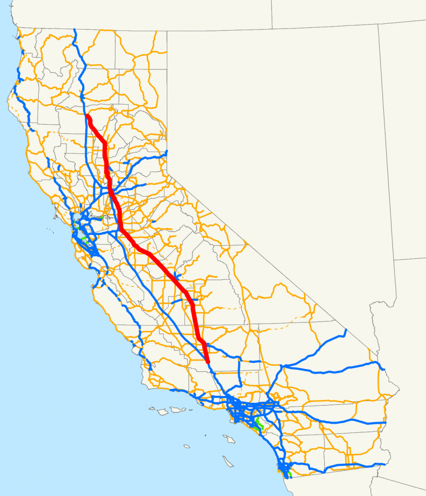 California State Route 99 - Wikipedia - Highway One California Map