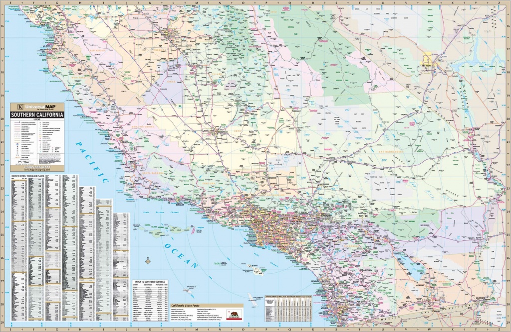 California State Southern Wall Map – Kappa Map Group - California Wall Map