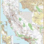 California State Wall Map W/ Zip Codes   The Map Shop   Laminated California Map