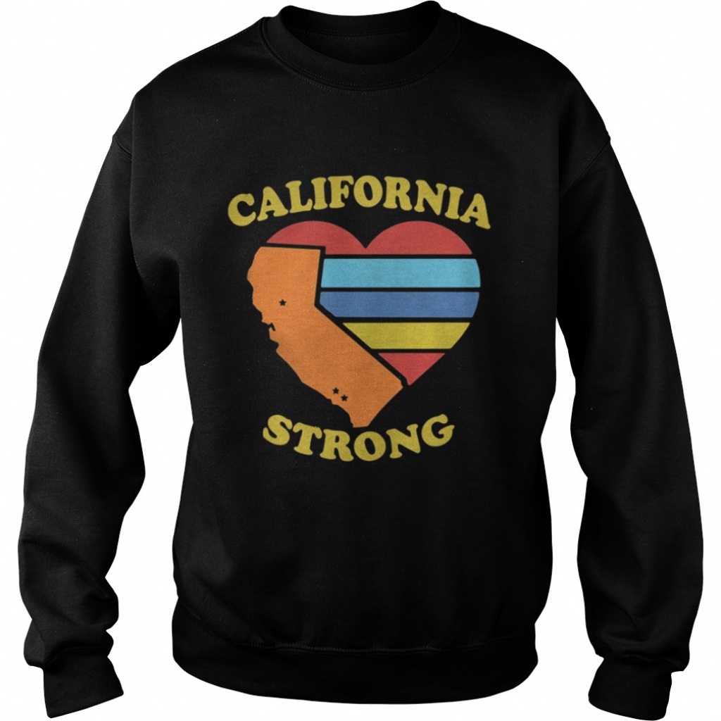California Strong Heart Map Shirt - Online Shoping - California Map Shirt