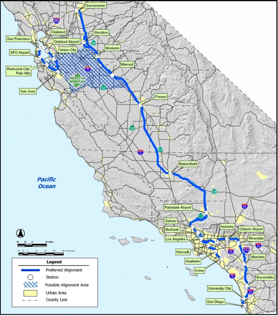 California Train Maps And Travel Information | Download Free - California Bullet Train Map