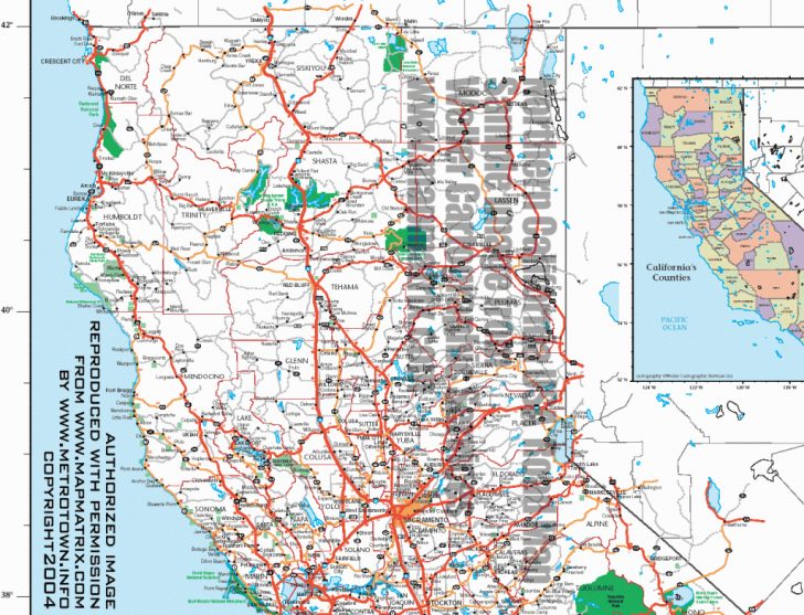 Detailed Map Of California Coastline
