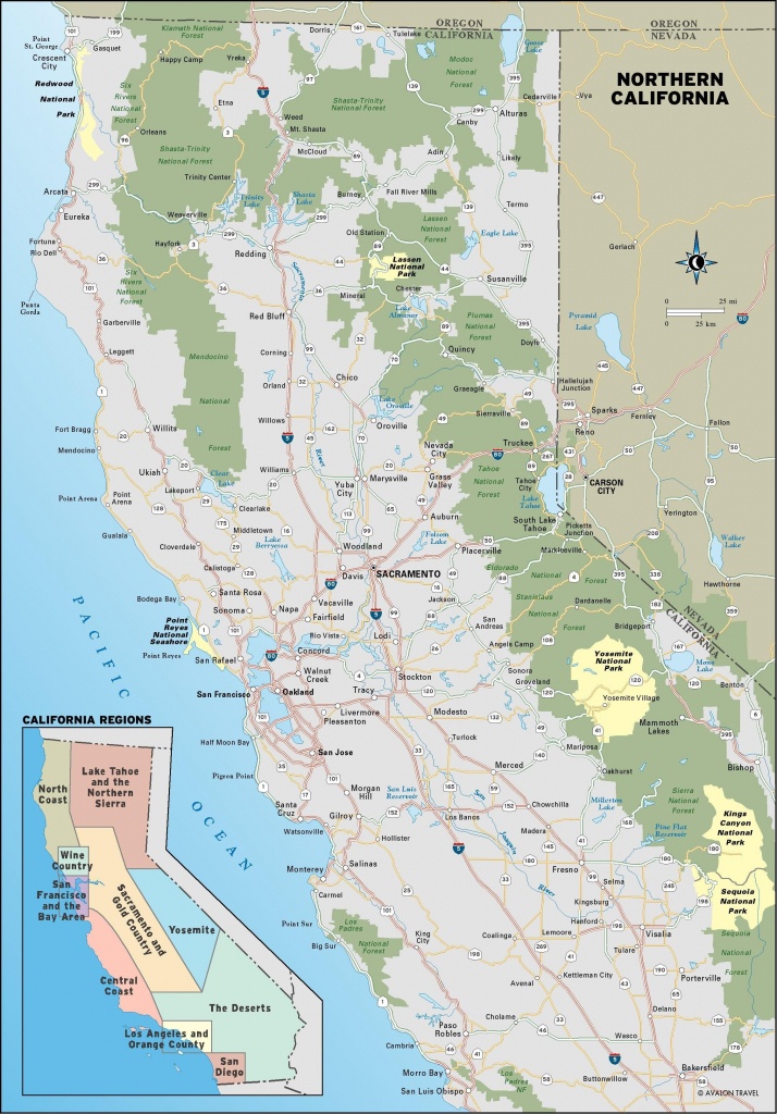 Detailed Map Of California West Coast