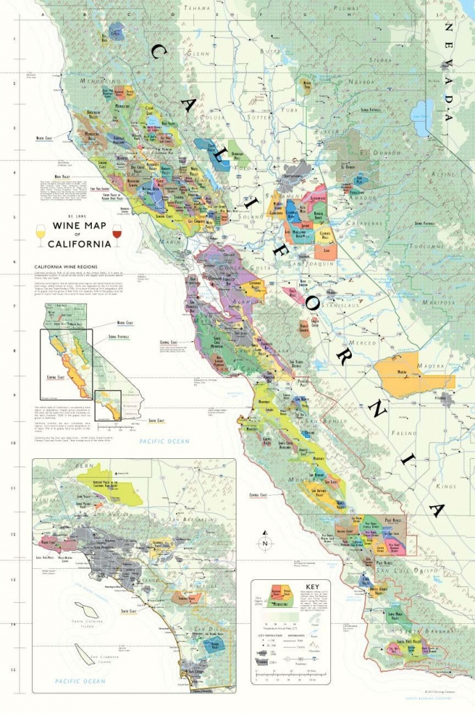 California Wine Country Map In 2019 | Wine Regions Of U.s. - California Wine Tours Map