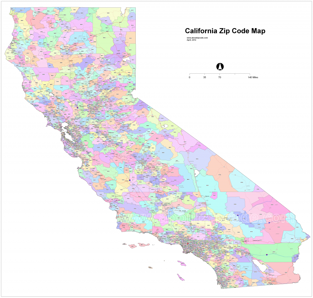 California Zip Code Maps - Free California Zip Code Maps - Earp California Map