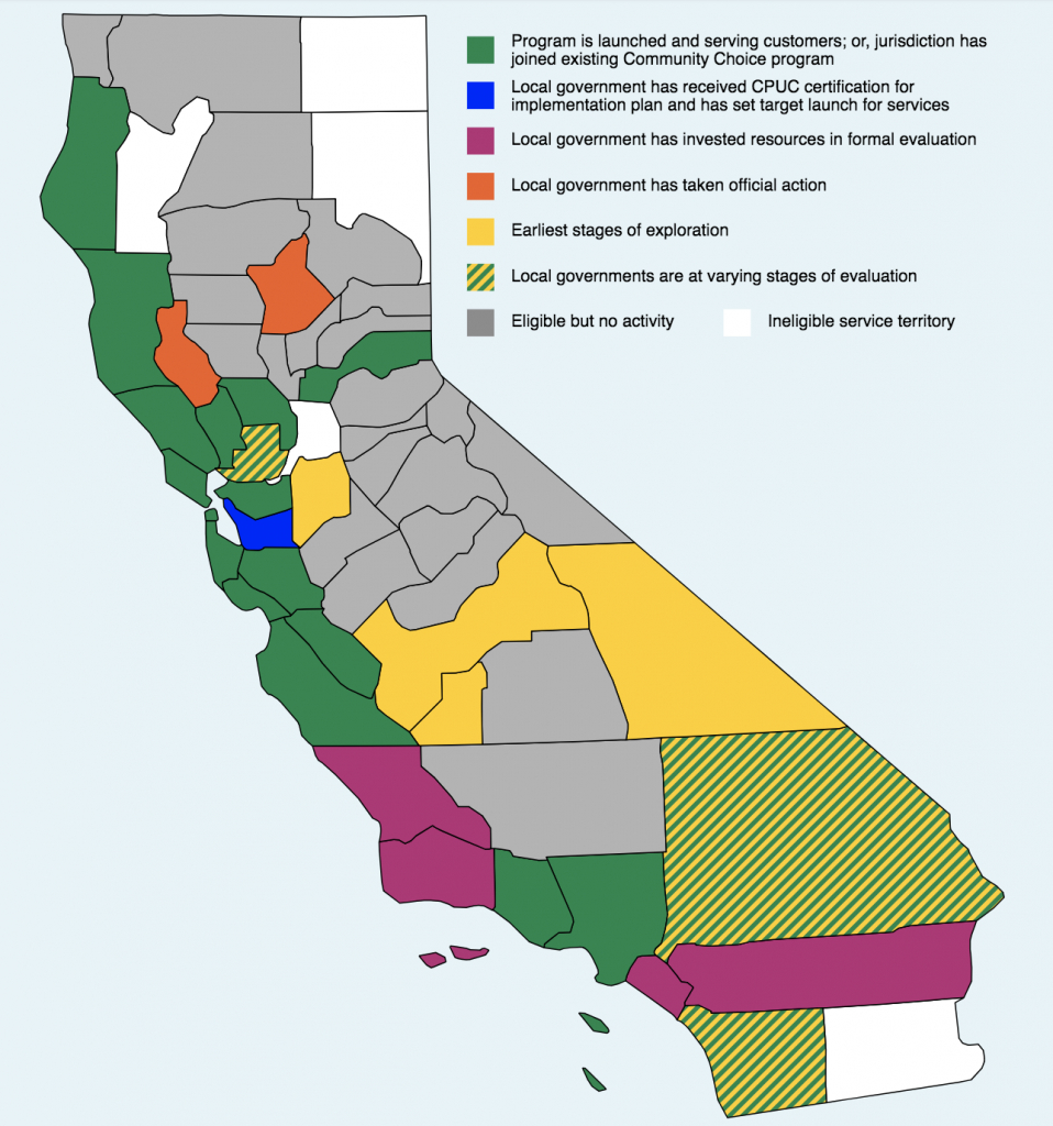 California&amp;#039;s First Community Choice Energy Program Now Spans Three - California Utility Map