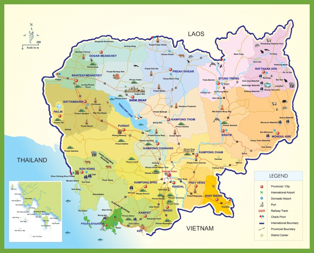 Cambodia Maps | Maps Of Cambodia - Printable Map Of Cambodia