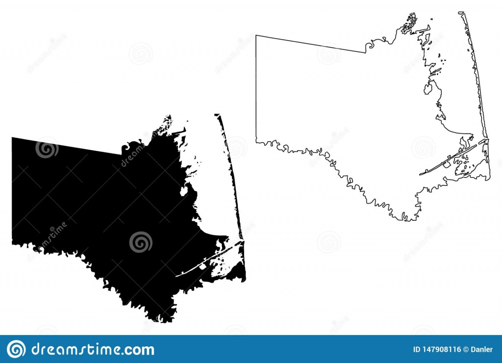 Cameron County, Texas Counties In Texas, United States Of America - Texas County Map Vector