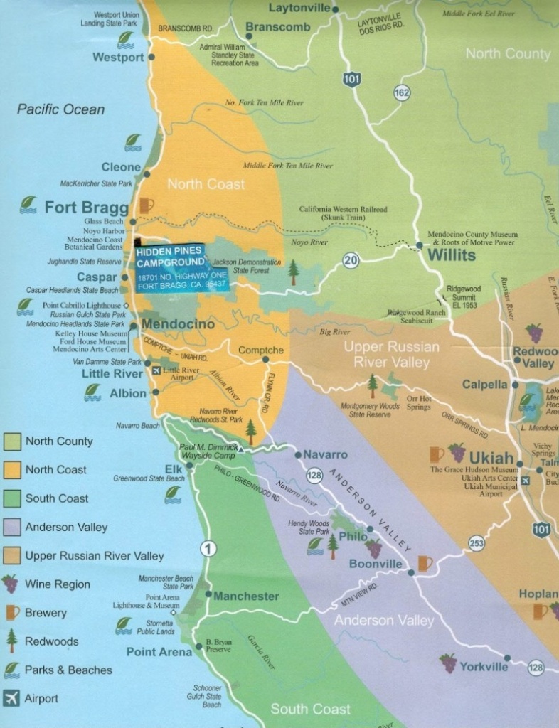 Camping California Map | D1Softball - California Camping Sites Map