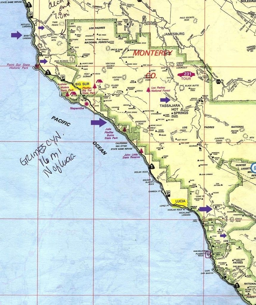 Camping Map California | D1Softball - California Camping Map