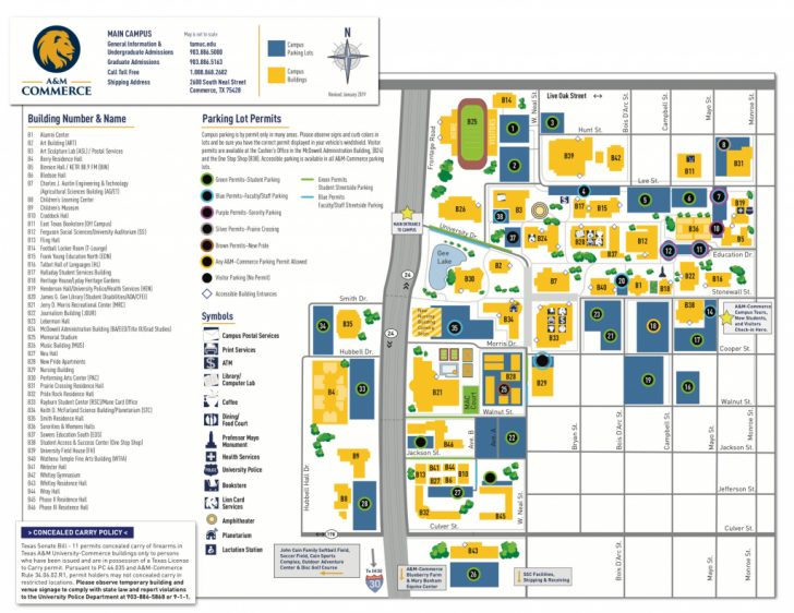 Texas State Dorm Map
