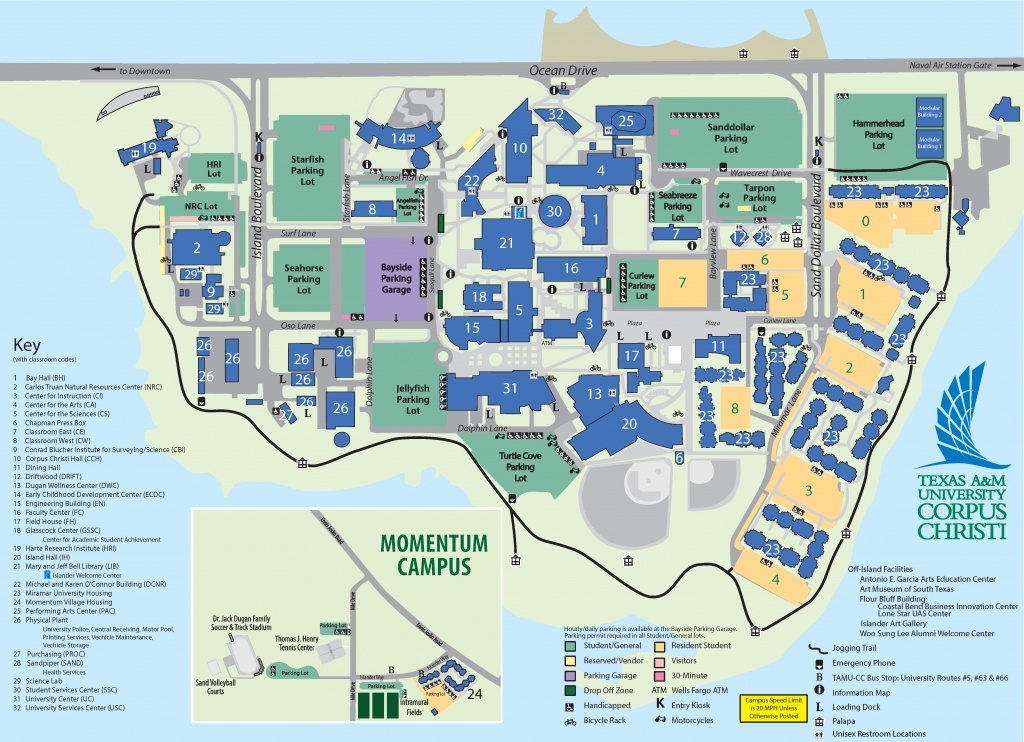 Campus Map Texas A&amp;amp;m University-Corpus Christi - Texas A&amp;amp;amp;m Parking Map