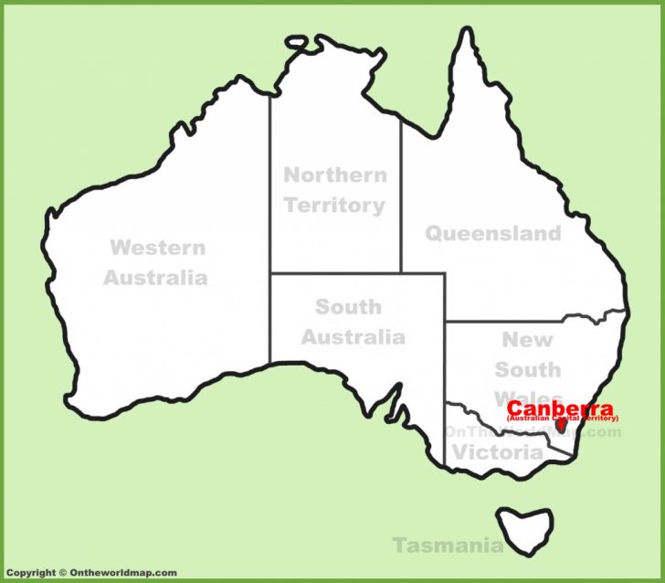 Printable Map Of Canberra