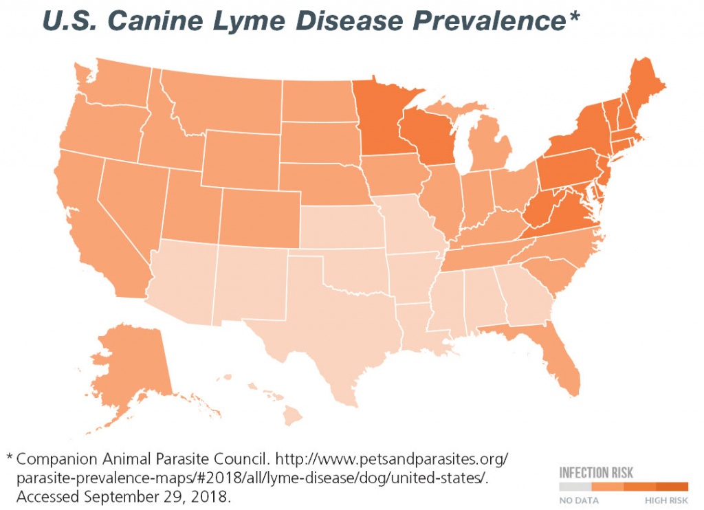 Canine Lyme Disease | Merck Animal Health - Parvo Outbreak Map 2017 California