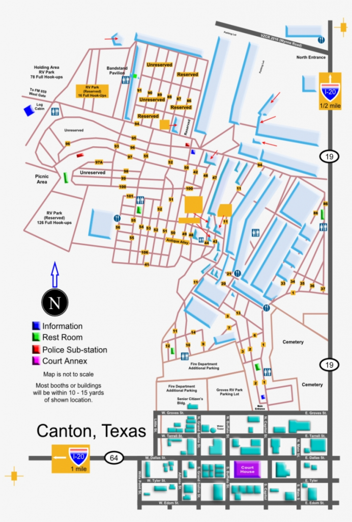 Canton Texas Map