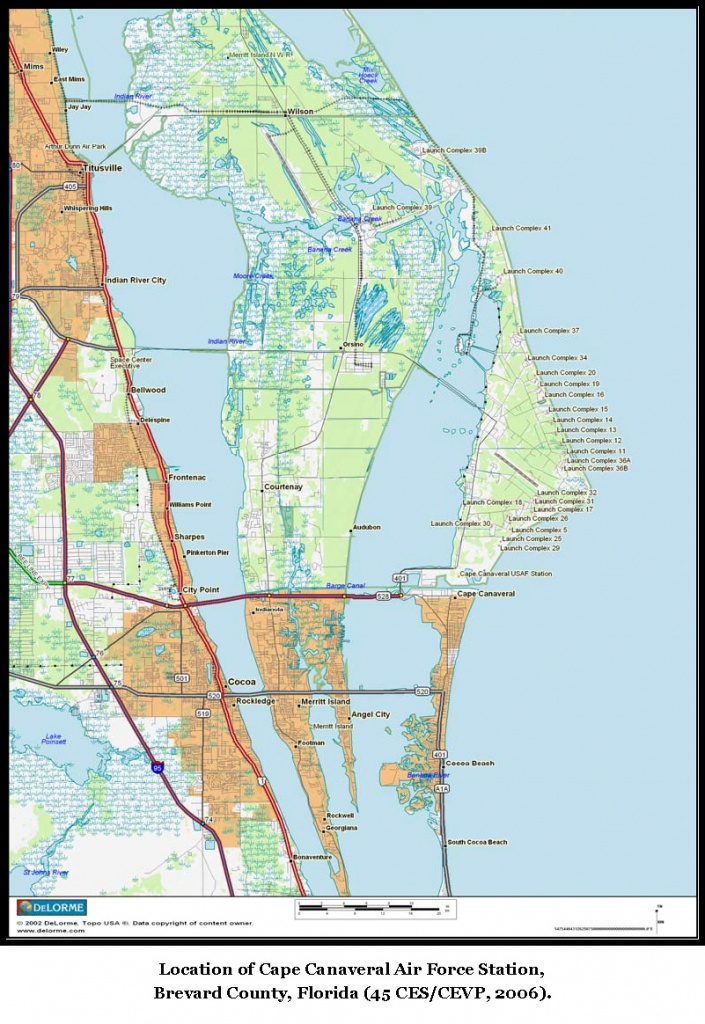Cape Canaveral Air Force Station Maps - Port Canaveral Florida Map