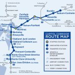Capital Corridor Train Route Map For Northern California   Amtrak Route Map California