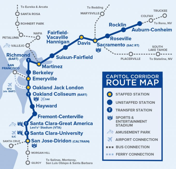 Amtrak Route Map California
