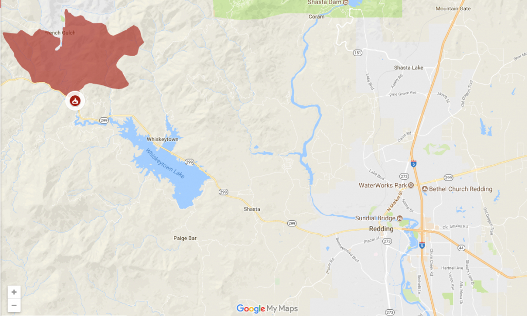 Carr Fire Is 100 Percent Contained - Redding California Fire Map