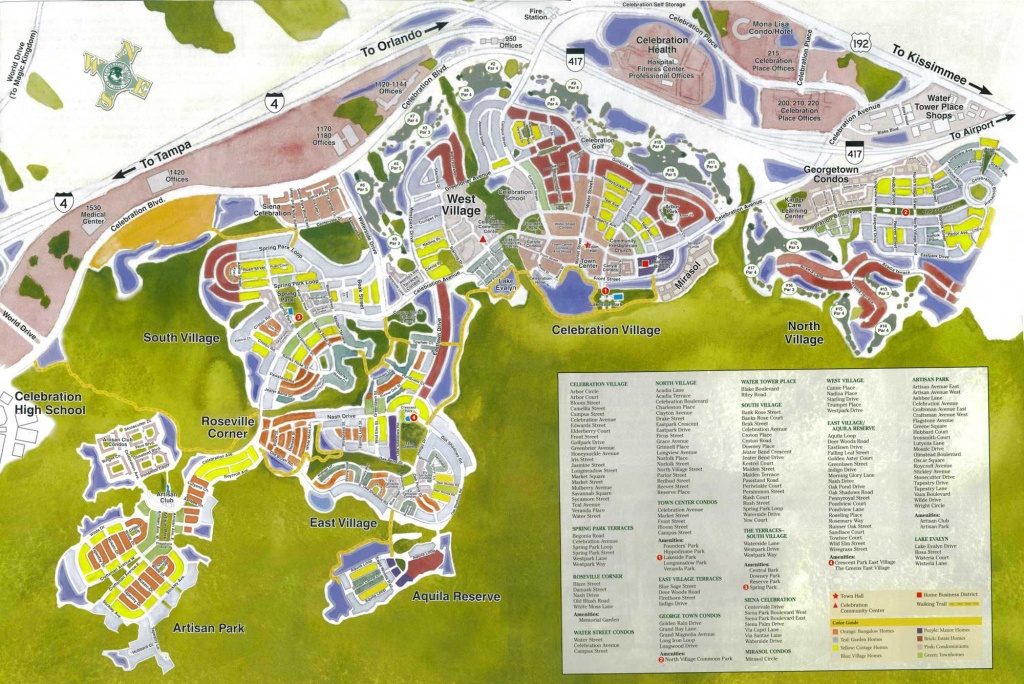 Celebration Florida Map | Celebration Florida In 2019 | Celebration - Celebration Florida Map