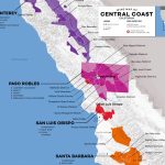 Central Coast Wine: The Varieties And Regions | Wine Folly   California Vineyards Map