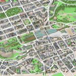 Central Edinburgh Scotland Visitors 3D Interactive Printable Inner   Printable Map Of Edinburgh