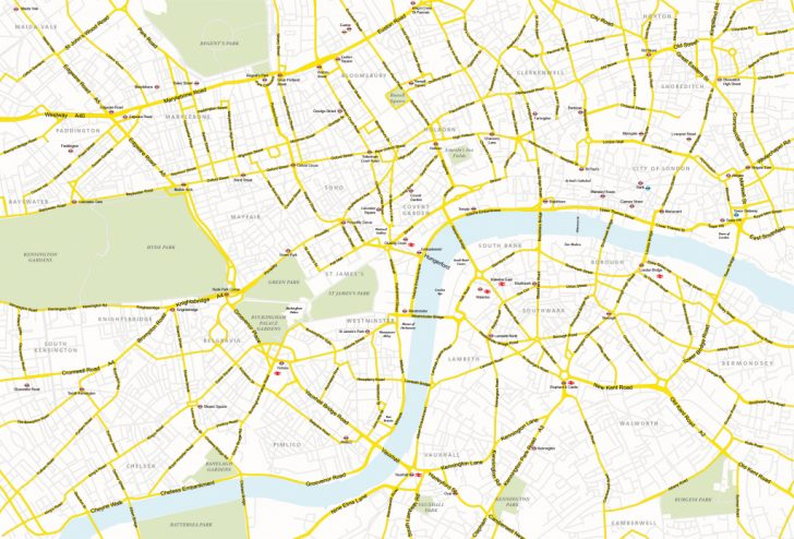 Printable Street Map Of Central London